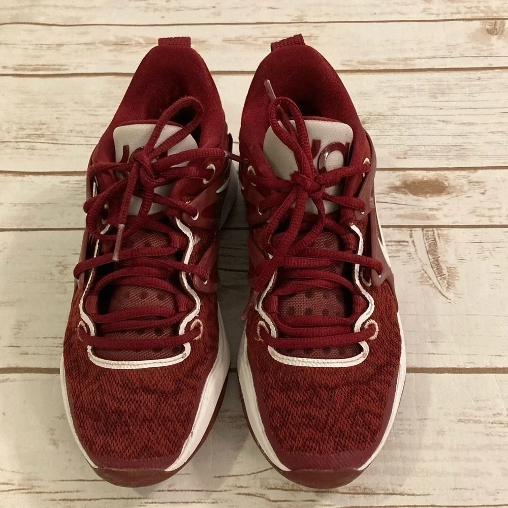 Nike Kevin Durant KD 15 TB Promo Low Team Basketball Sneakers Wine Red Size 6